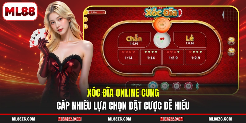 Xóc đĩa online cung cấp nhiều lựa chọn đặt cược dễ hiểu